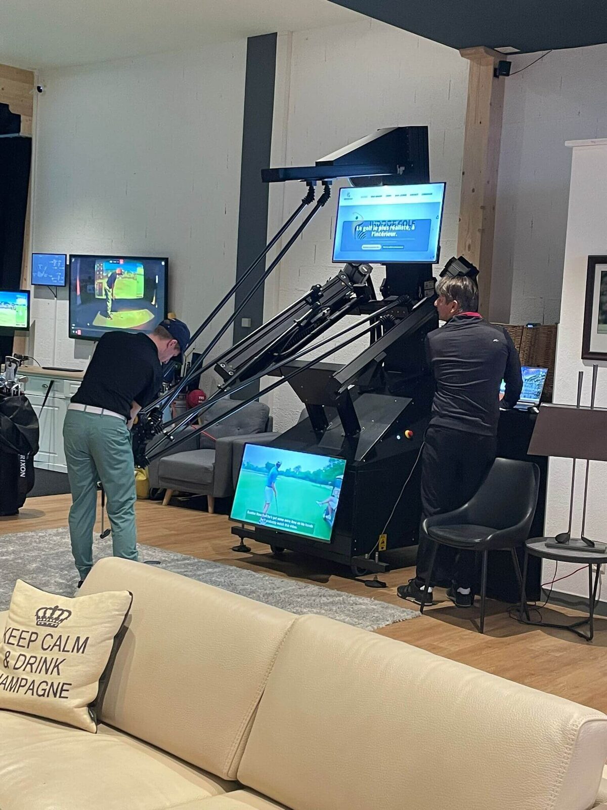 Joueur avec RoboGolfPro